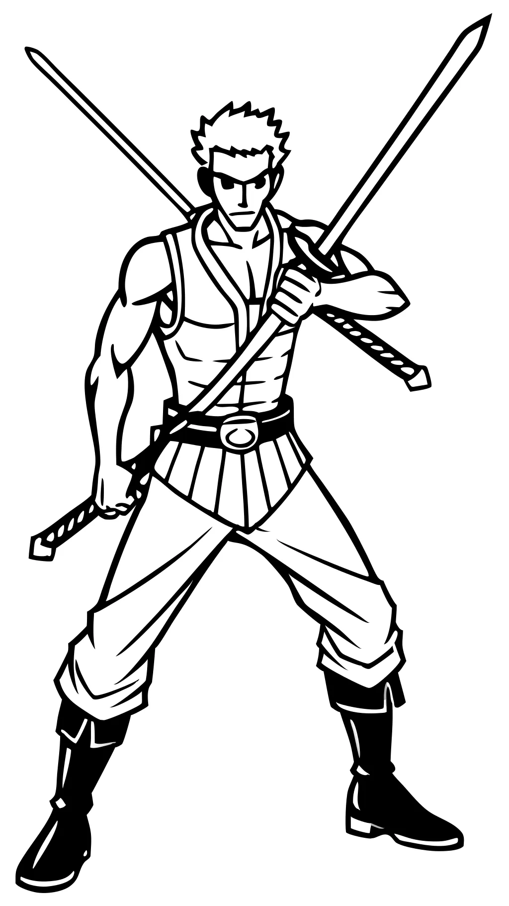 zoro coloring page